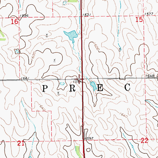 Topographic Map of Election Precinct 10, NE