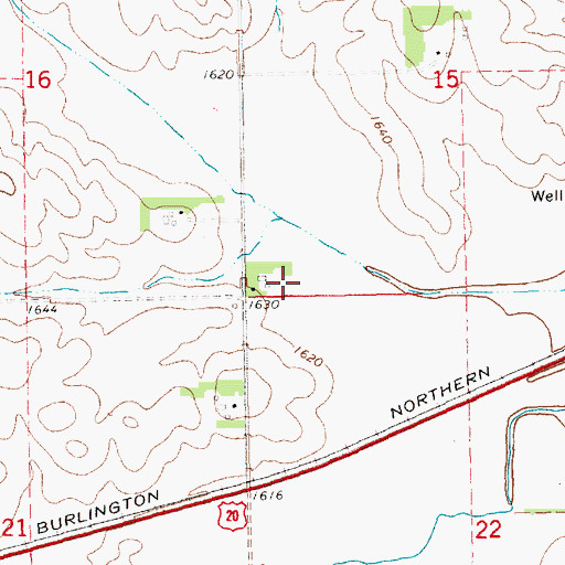 Topographic Map of Election Precinct 19, NE
