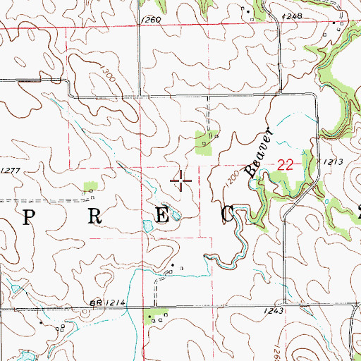 Topographic Map of Election Precinct 2, NE