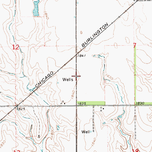 Topographic Map of Election Precinct 2, NE