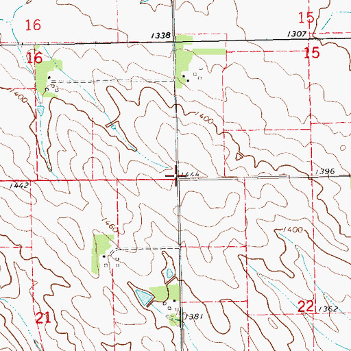 Topographic Map of Election Precinct 4, NE