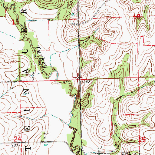 Topographic Map of Election Precinct 4, Steinauer, NE