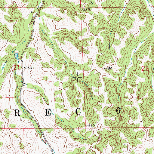 Topographic Map of Election Precinct 6, NE
