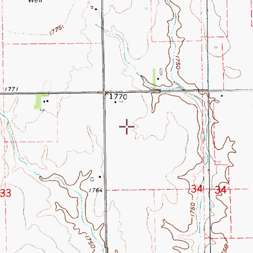 Topographic Map of Election Precinct 7, NE