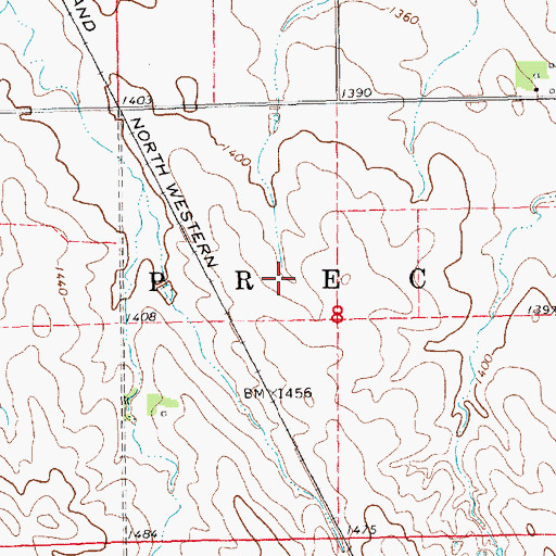 Topographic Map of Election Precinct 9A, NE