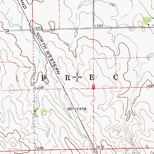 Topographic Map of Election Precinct 9A, NE