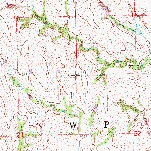 Topographic Map of Election Precinct H, NE