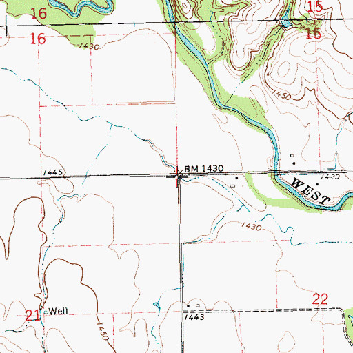 Topographic Map of Election Precinct N, NE