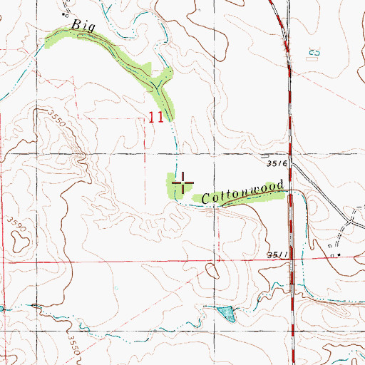 Topographic Map of Election Precinct 11, NE