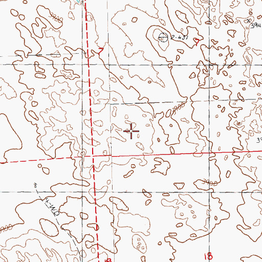 Topographic Map of Reno Election Precinct (historical), NE