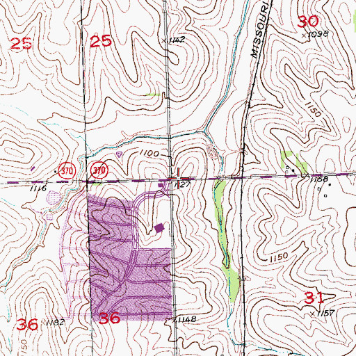 Topographic Map of Richland I Election Precinct, NE