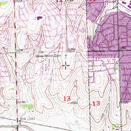 Topographic Map of Richland IV Election Precinct, NE