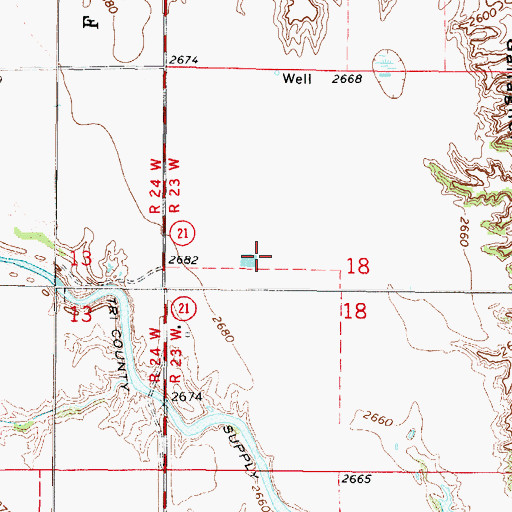 Topographic Map of Ringgold Election Precinct, NE