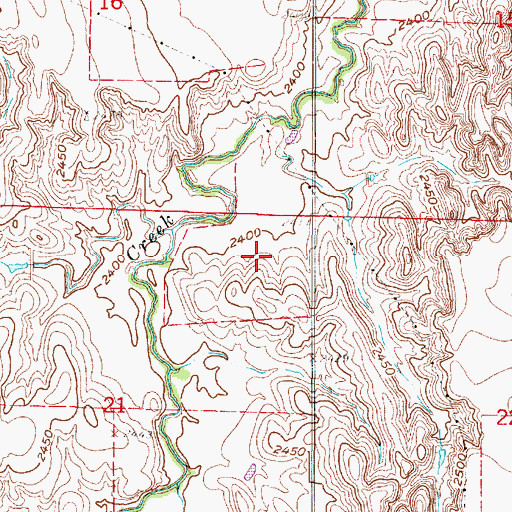 Topographic Map of Robb Election Precinct, NE