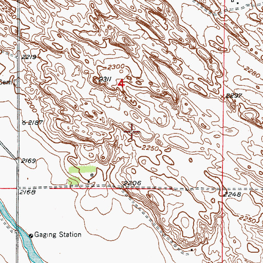 Topographic Map of Rockford Election Precinct, NE
