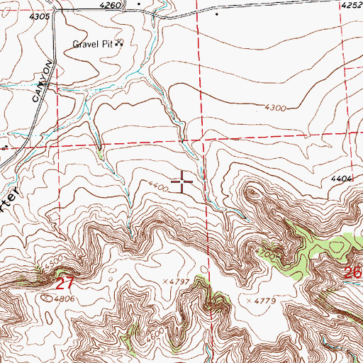 Topographic Map of Roubadeau Election Precinct, NE
