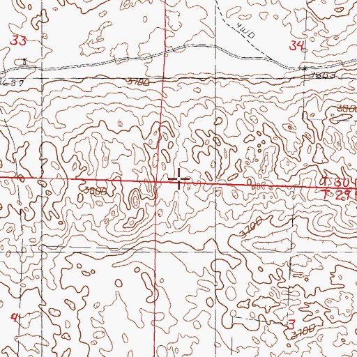 Topographic Map of Russell Election Precinct, NE