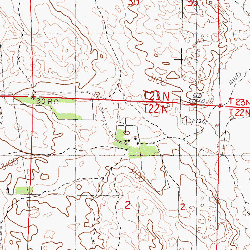 Topographic Map of Seneca Election Precinct, NE