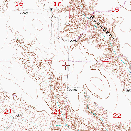 Topographic Map of Sheridan Election Precinct, NE
