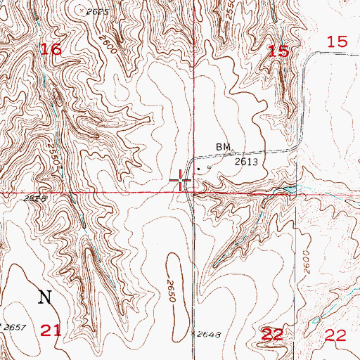 Topographic Map of Sherman Election Precinct, NE