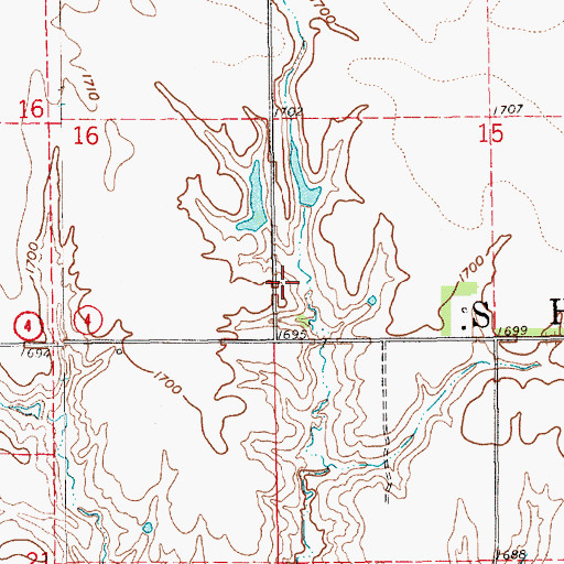 Topographic Map of Sherman Election Precinct (historical), NE