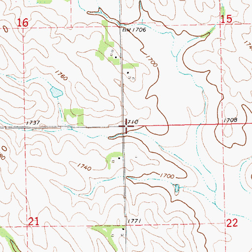 Topographic Map of Sherman Election Precinct, NE