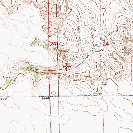 Topographic Map of Sidney 4 Election Precinct, NE