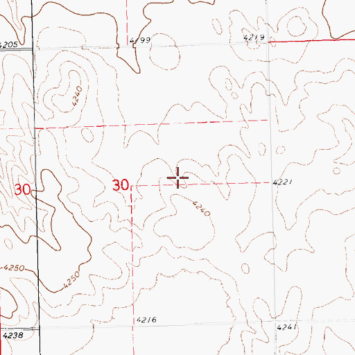 Topographic Map of Sidney 5 Precinct, NE
