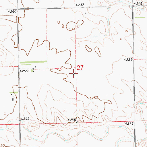 Topographic Map of Sidney Rural Election Precinct (historical), NE