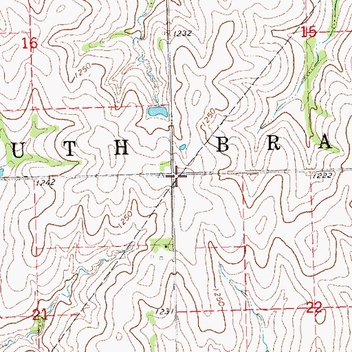 Topographic Map of South Branch Election Precinct, NE