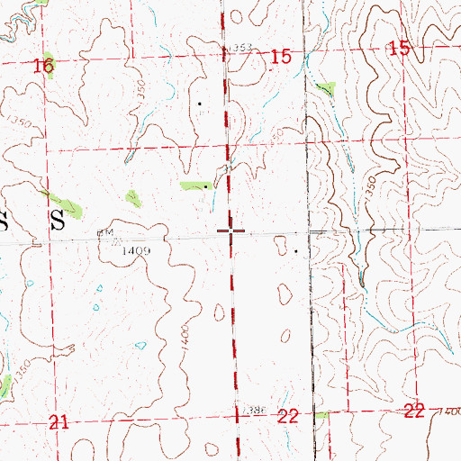 Topographic Map of South Pass Election Precinct, NE