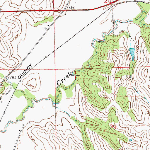 Topographic Map of Saint Johns Election Precinct, NE