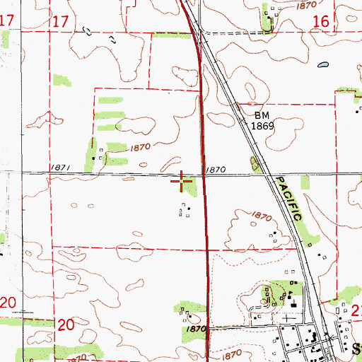Topographic Map of Saint Libory Election Precinct, NE