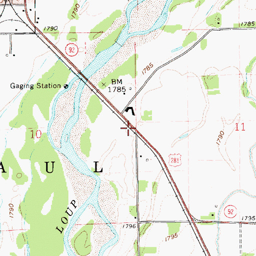 Topographic Map of Saint Paul Election Precinct, NE