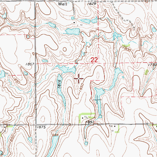 Topographic Map of Saint Stephens Election Precinct (historical), NE