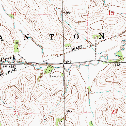 Topographic Map of Stanton Election Precinct, NE