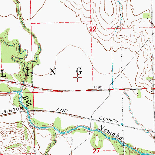 Topographic Map of Sterling Election Precinct, NE