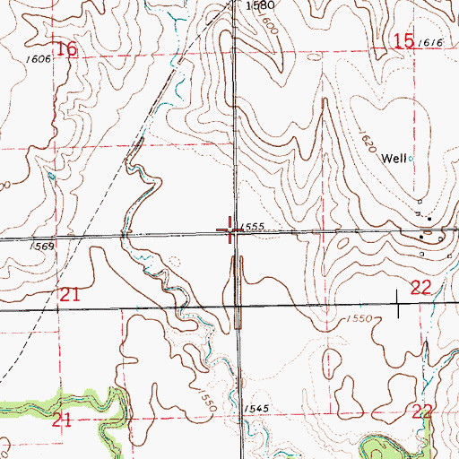 Topographic Map of Stewart Election Precinct, NE