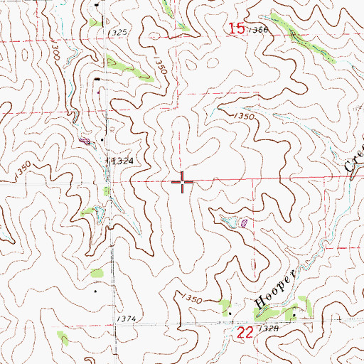 Topographic Map of Stockton Election Precinct, NE