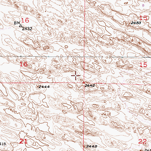 Topographic Map of Taylor Election Precinct, NE