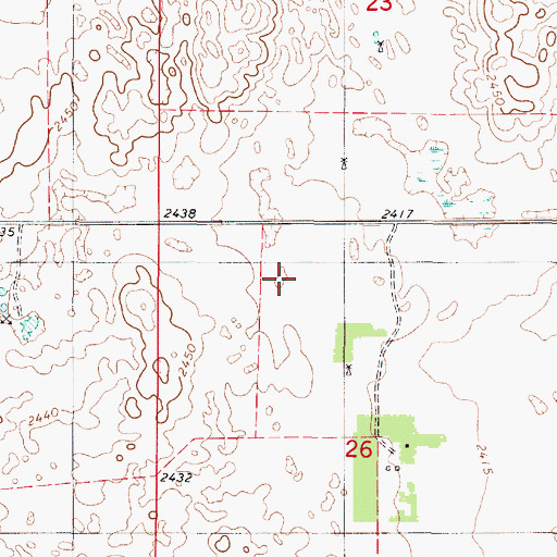 Topographic Map of Thurman Election Precinct, NE