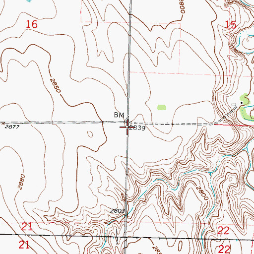 Topographic Map of Trenton Election Precinct, NE