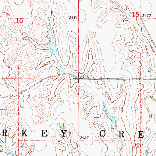 Topographic Map of Turkey Creek Election Precinct, NE