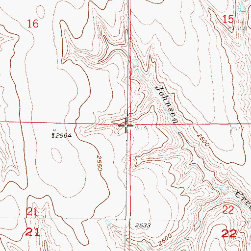 Topographic Map of Tyrone Election Precinct, NE