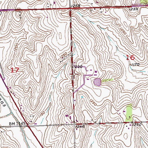 Topographic Map of Union Election Precinct, NE