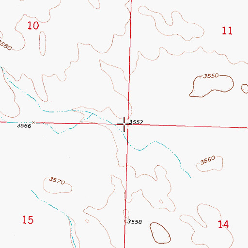 Topographic Map of Venango Election Precinct (historical), NE