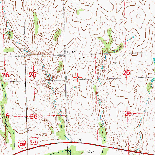 Topographic Map of Vesta Election Precinct, NE
