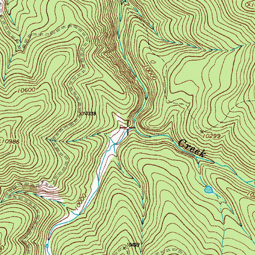 Topographic Map of Deep Canyon, CO
