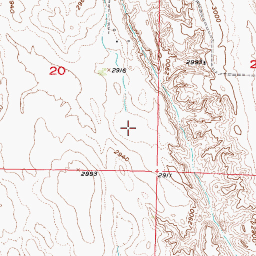 Topographic Map of Well Election Precinct (historical), NE