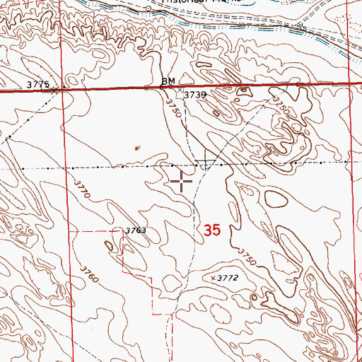 Topographic Map of West Camp Clarke Election Precinct, NE